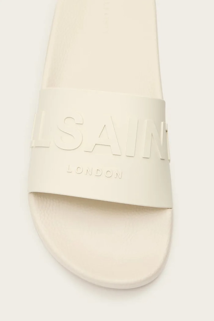 Šľapky AllSaints Biggy Slider W044FA béžová