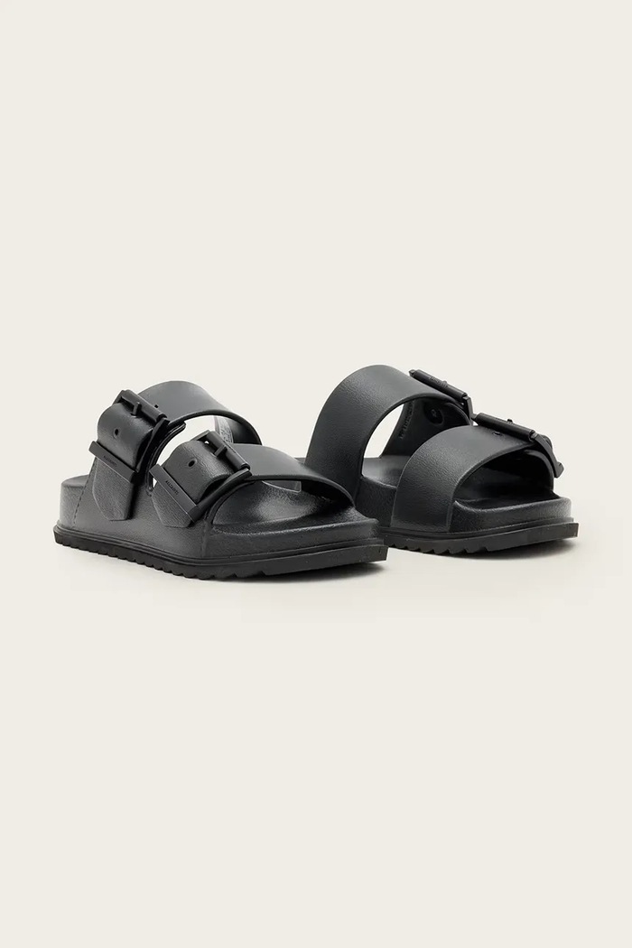 Šľapky AllSaints Sian Eva Sandal W036FC.BLK čierna SS26