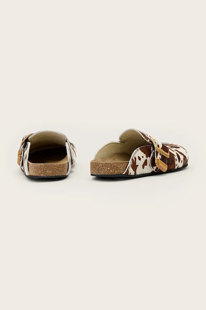 Obuv AllSaints šľapky mules dámske kožené Staffa Mule W049FE béžová