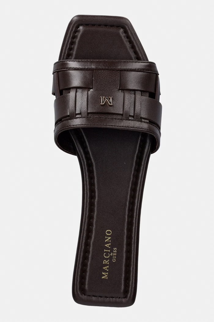 Marciano by Guess dámske kožené šľapky hnedá G6GZ16.L0097.F9GT