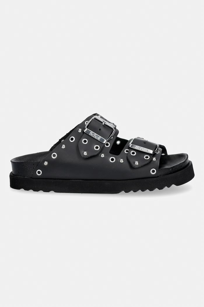 Scholl ciabatte slide in pelle BEATRIZ F006331004 nero SS26