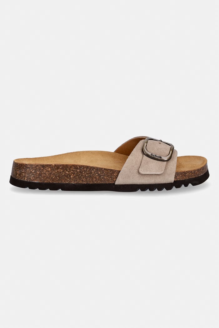 Scholl ciabatte slide in camoscio KATHLEEN F007652361 beige SS26
