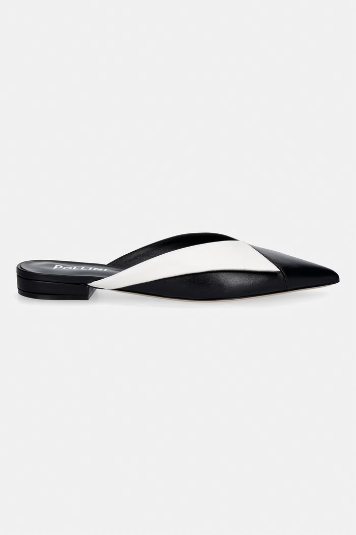 Pollini bőr papucs SA11061C1OTE100A fekete SS26