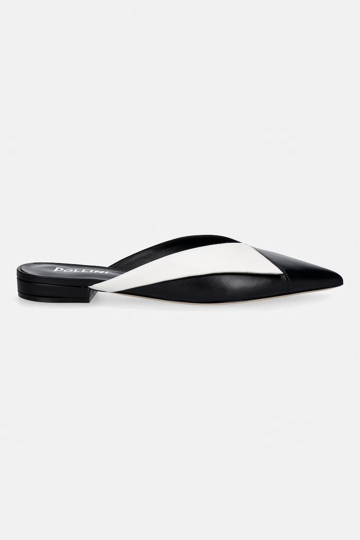 Pollini bőr papucs SA11061C1OTE100A fekete SS26