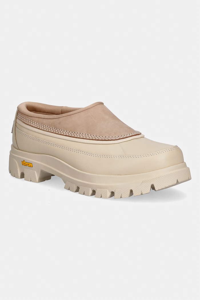 Sorel buty skórzane DAYSTORM CLOG platforma beżowy 2164811262