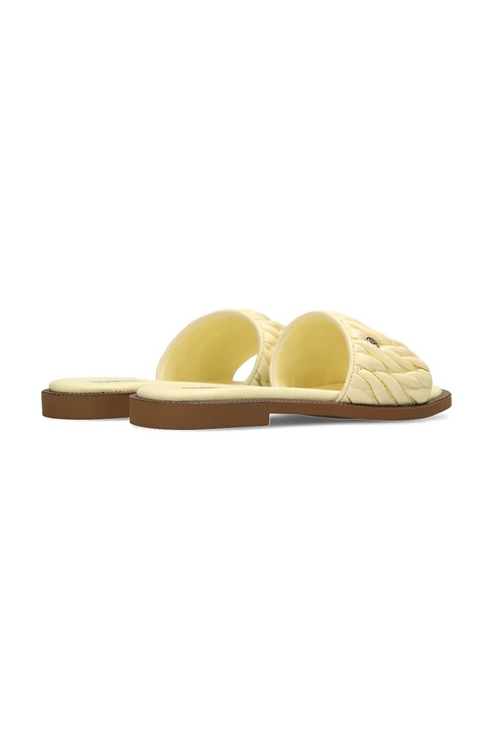 Obuwie Mexx klapki na płaskim obcasie damskie TULLA ZUMO Sandal MI001604461W żółty