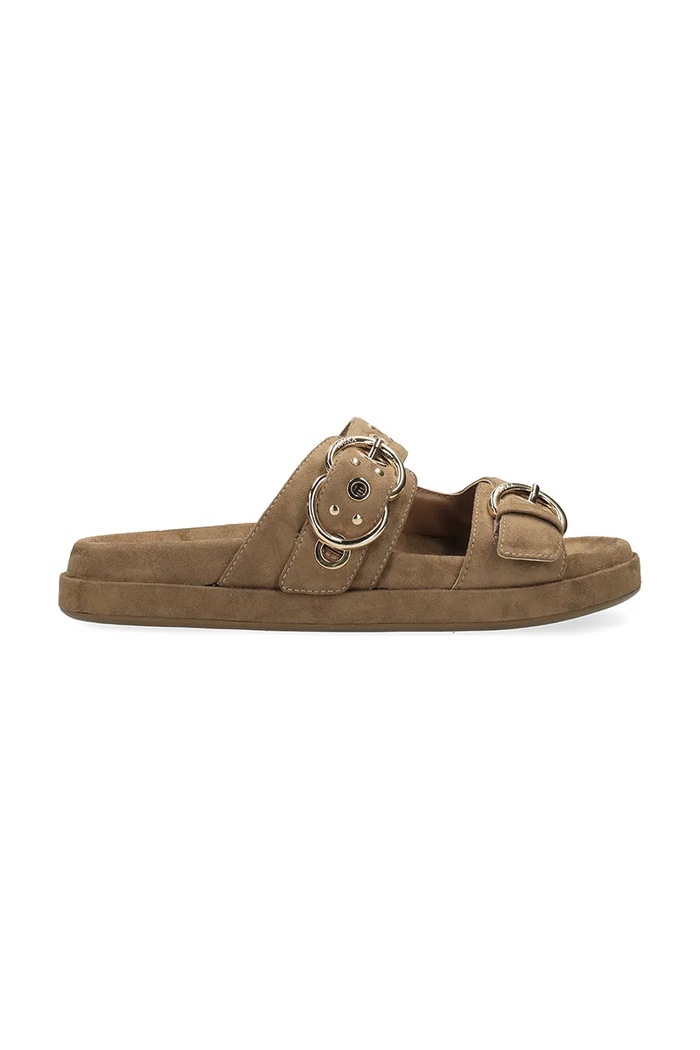 Mexx pantofle dámské TOMA SIKIEL Sandal hnědá MI001604261W.01