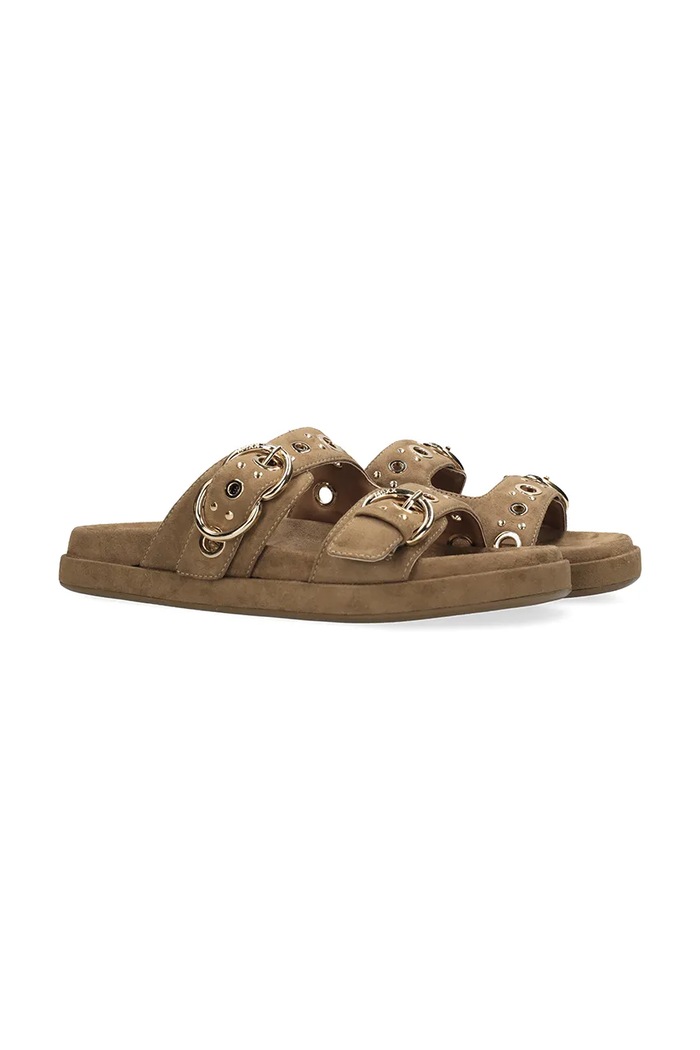 Mexx pantofle dámské TOMA SIKIEL Sandal MI001604261W.01 hnědá SS26