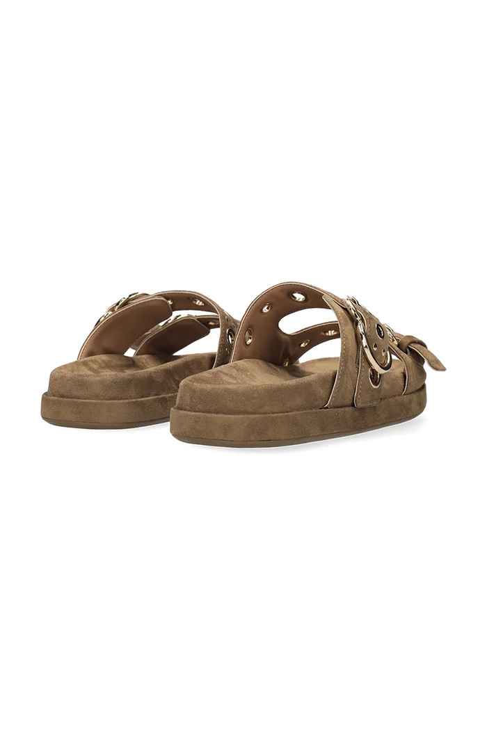 Boty Mexx pantofle dámské TOMA SIKIEL Sandal MI001604261W.01 hnědá