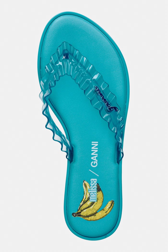 Melissa джапанки дамски FLIP FLOP SLIM + GANNI AD син M38156.BX385