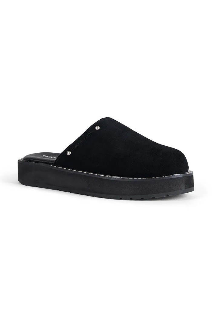 Emu Australia šľapky mules dámske semišové Maroo W13285.BLAK čierna SS26