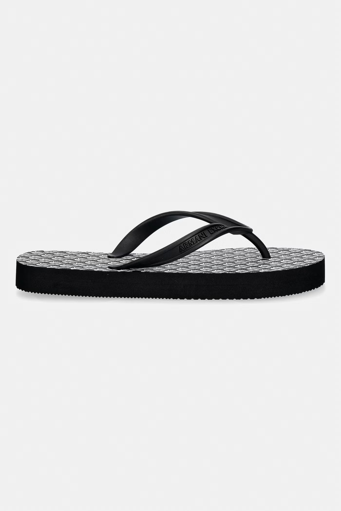 Šľapky Armani Exchange XDQ010.XV700.MC482 čierna SS26