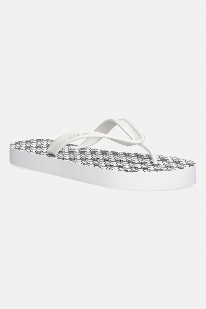 Šľapky Armani Exchange plochý biela XDQ010.XV700.MZ266