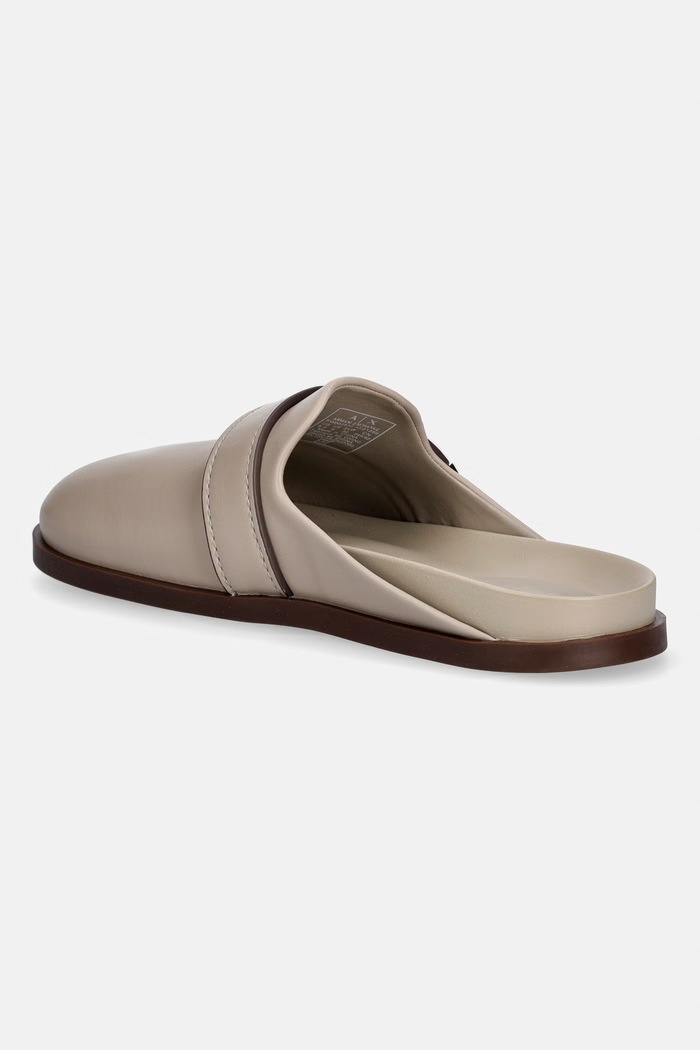Obuv Armani Exchange Šľapky mules dámske XW002577.AF21266.U6223 béžová