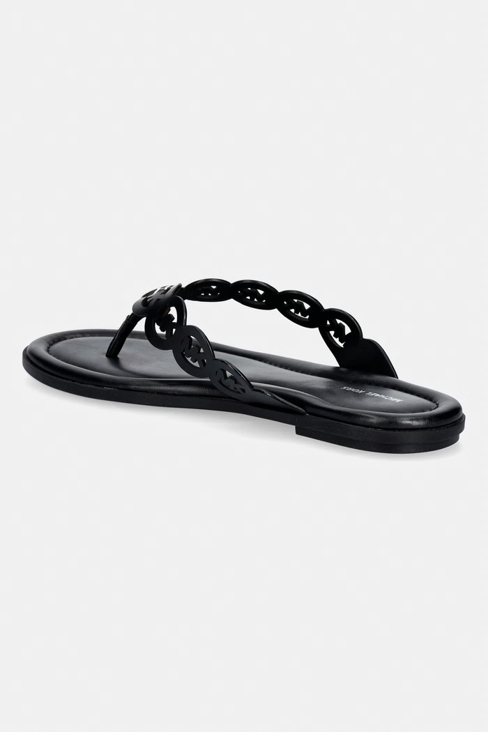 Cipők MICHAEL Michael Kors női bőr tangapapucs Janie Thong Sandal 40S6JNFS1L.001 fekete