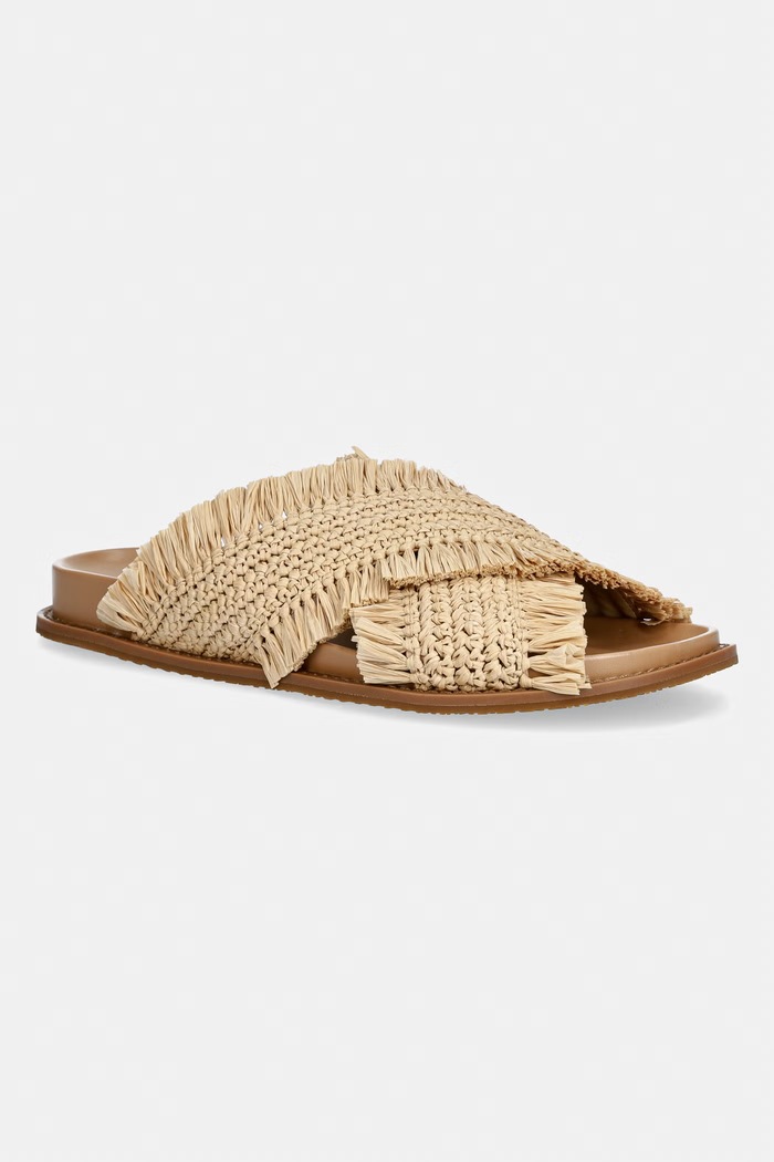 MICHAEL Michael Kors papucs női Peyton Flat Sandal bézs 40S6PYFS1D.270