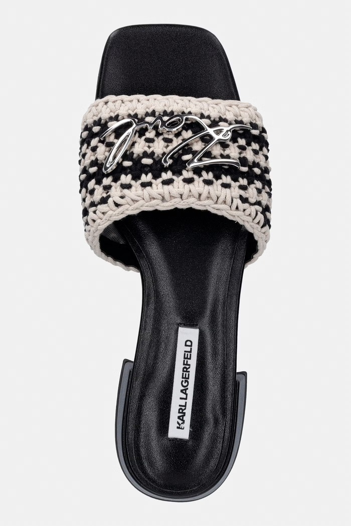 Šľapky Karl Lagerfeld Petalo Ii čierna KL80701C.K0T