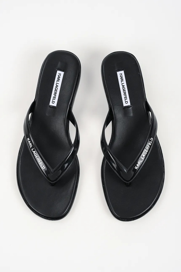 Karl Lagerfeld dámske žabky Jelly Heel čierna KL83006.V00