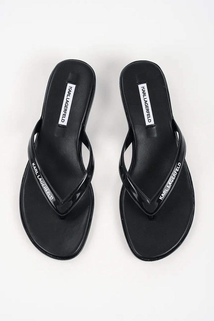 Karl Lagerfeld dámske žabky Jelly Heel čierna KL83006.V00