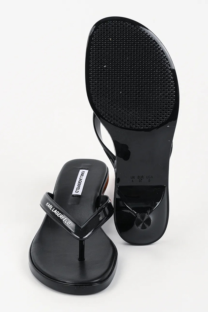 Karl Lagerfeld dámske žabky Jelly Heel KL83006.V00 čierna