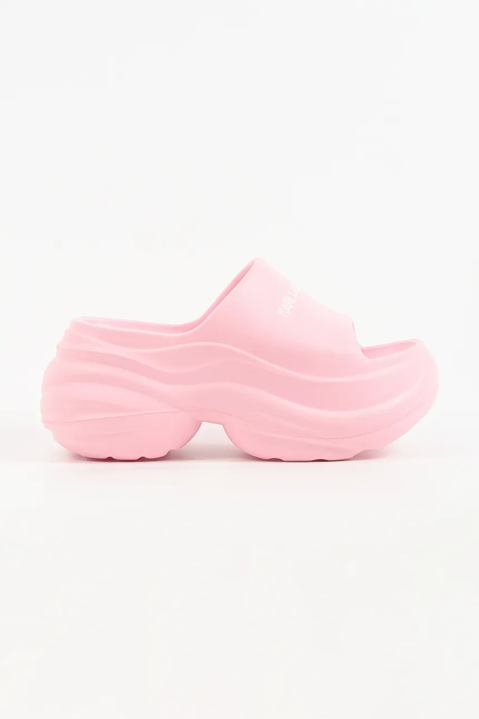 Karl Lagerfeld papuci cu platformă femei Kontour Slide roz KL88900A.VLP