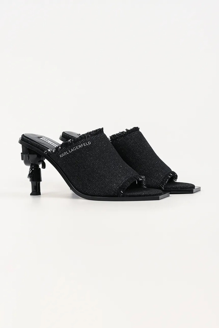 Karl Lagerfeld šľapky mules dámske Karl Nft Heel KL39106D.D00 čierna SS26