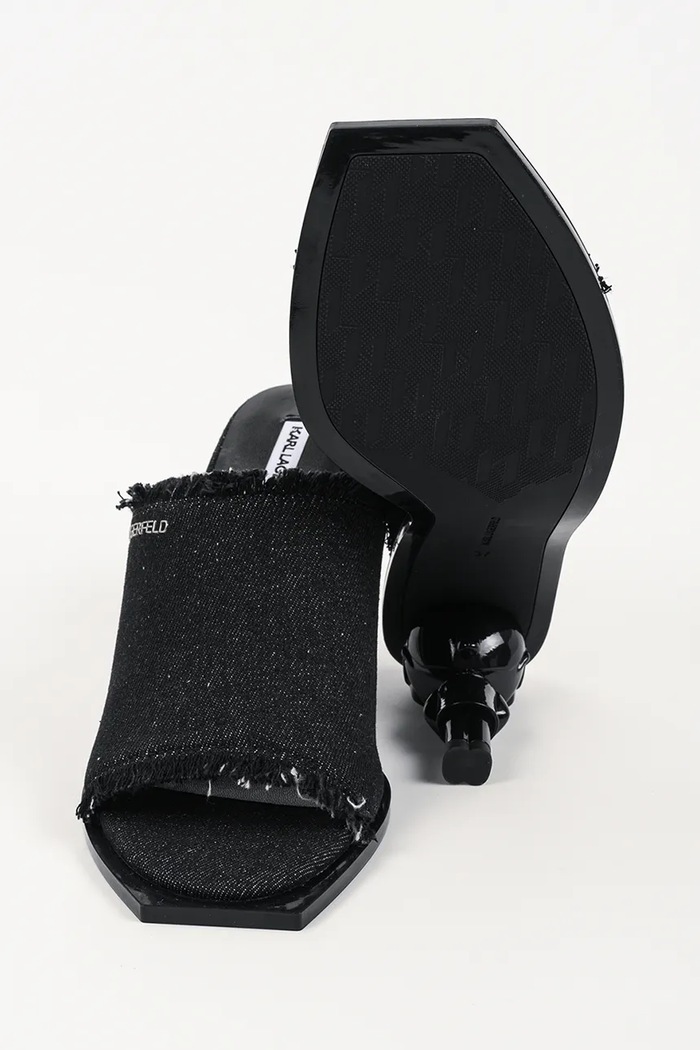 Karl Lagerfeld šľapky mules dámske Karl Nft Heel KL39106D.D00 čierna