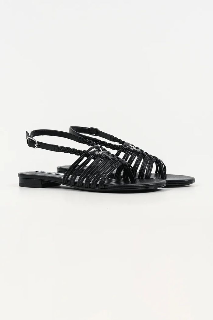 Kožené sandále Karl Lagerfeld Alisso Ii KL82526.000 čierna SS26