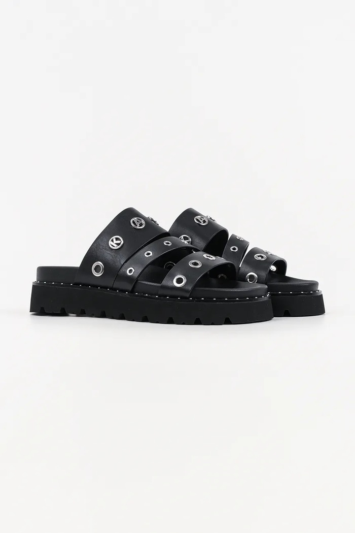 Karl Lagerfeld šľapky dámske kožené Kaia KL81516.00S čierna SS26