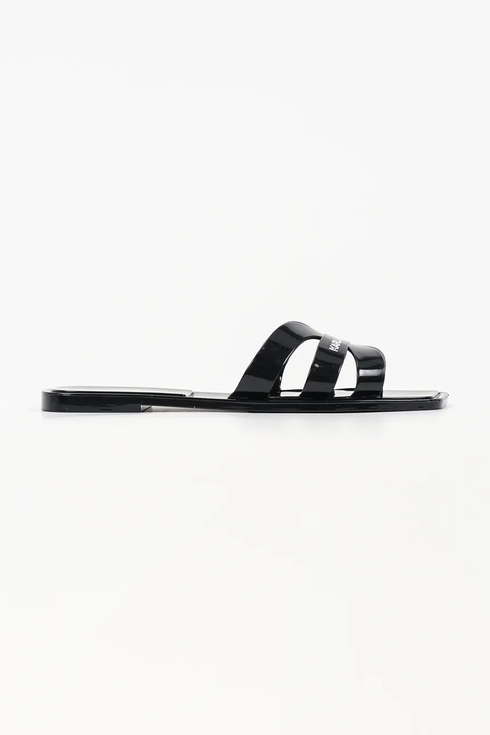 Šľapky Karl Lagerfeld Jelly Iv plochý čierna KL80025S.V00