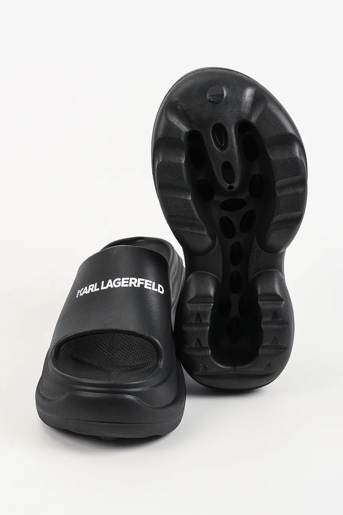 Karl Lagerfeld šľapky na platforme dámske Kontour Slide KL88900A.V00 čierna