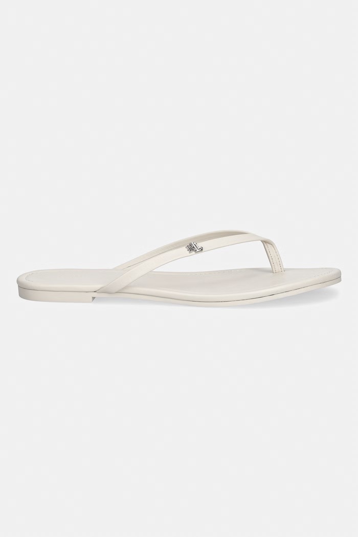 Lauren Ralph Lauren japonki damskie skórzane Raquel 802953931009.100 beżowy SS26