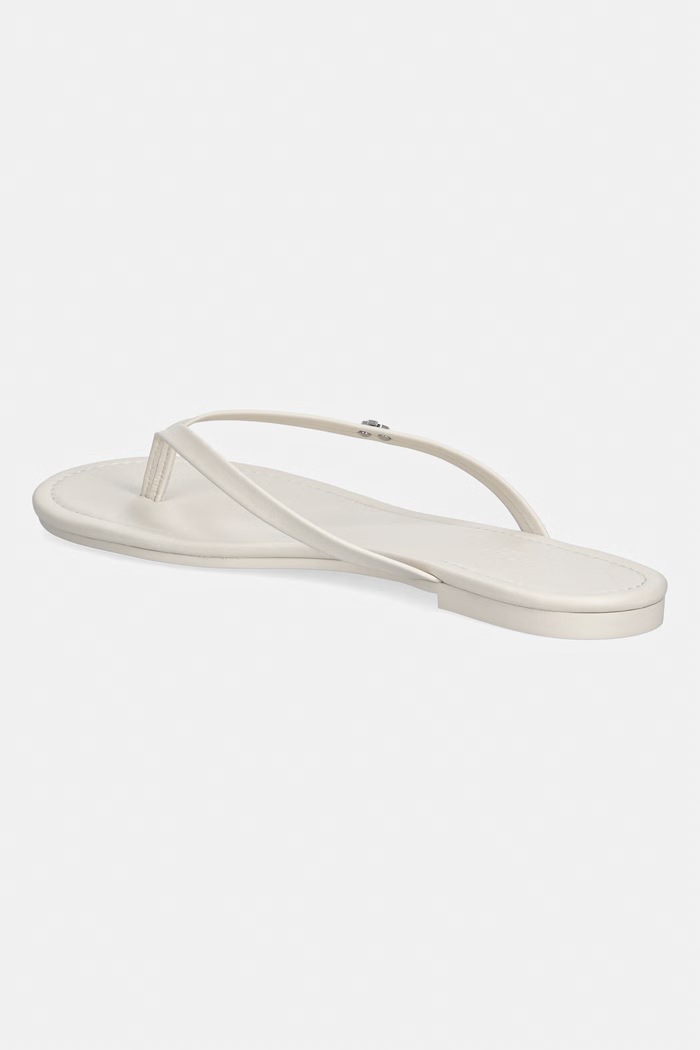 Obuwie Lauren Ralph Lauren japonki damskie skórzane Raquel 802953931009.100 beżowy