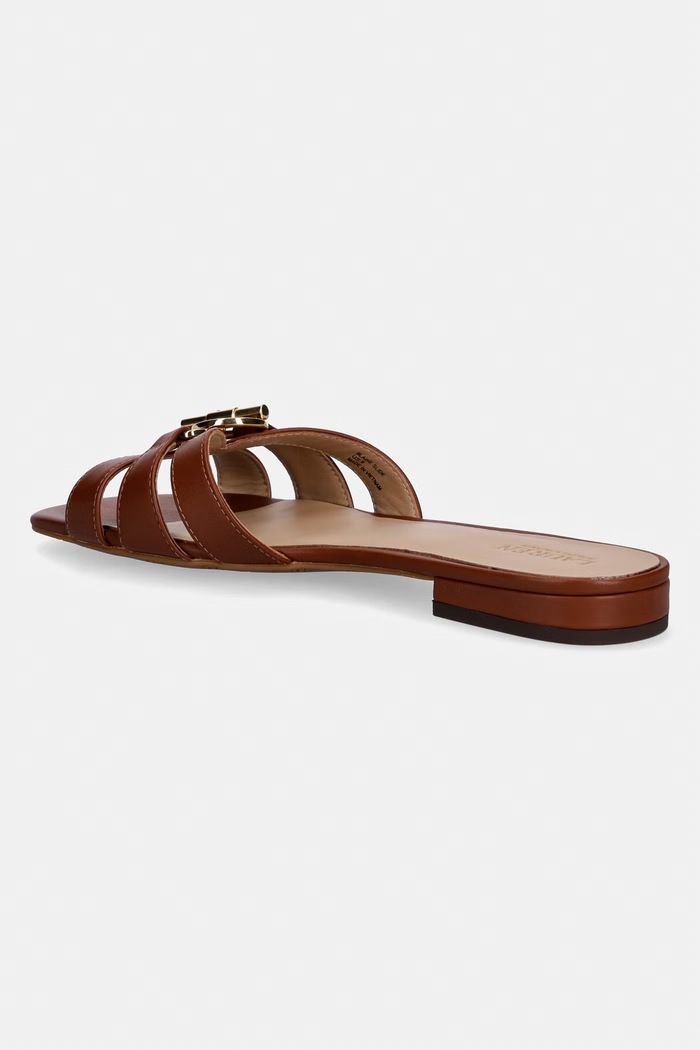 Scarpe Lauren Ralph Lauren ciabatte slide in pelle Blaike Slide 802982875001.200 marrone