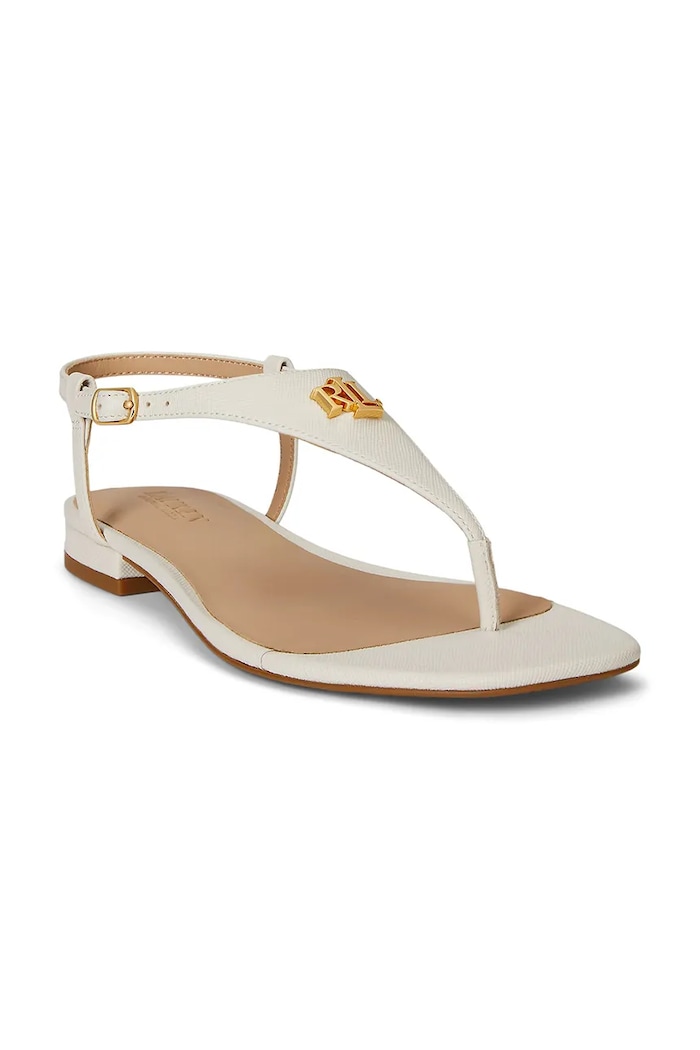 Lauren Ralph Lauren sandále dámske kožené Everley 2 802982881004.100 béžová SS26