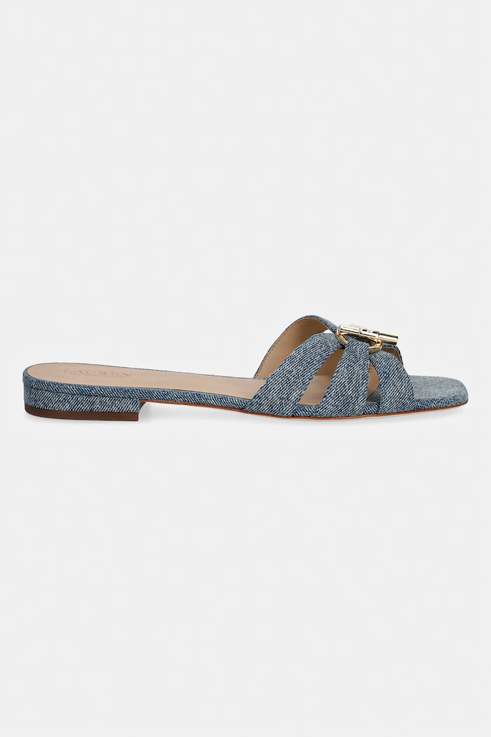 Lauren Ralph Lauren papuci pentru femei Blaike Slide 802P10545001.400 albastru SS26