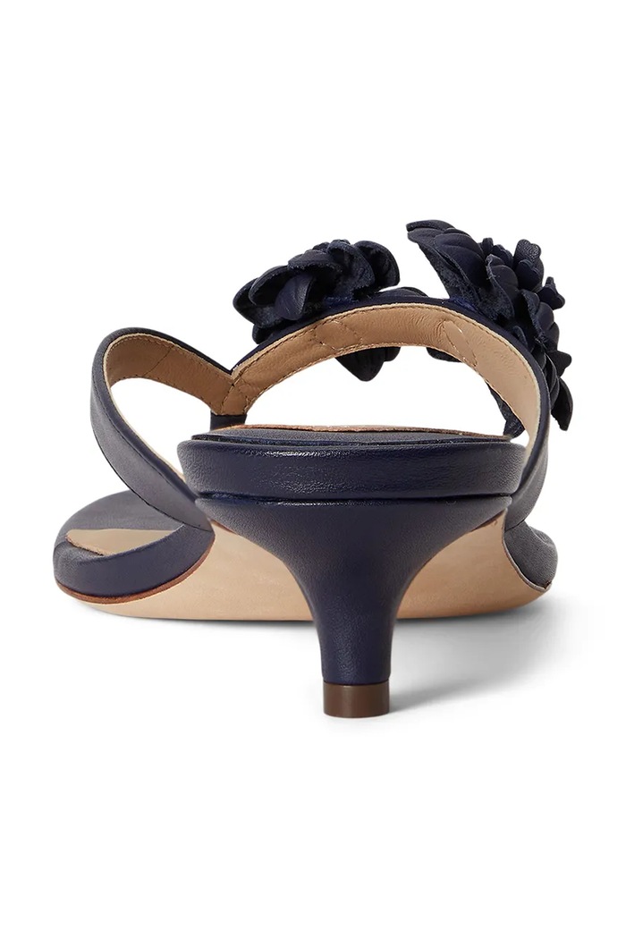 Lauren Ralph Lauren japanke za žene kožne Frncsa Flwr mornarsko plava 802P10399002.410