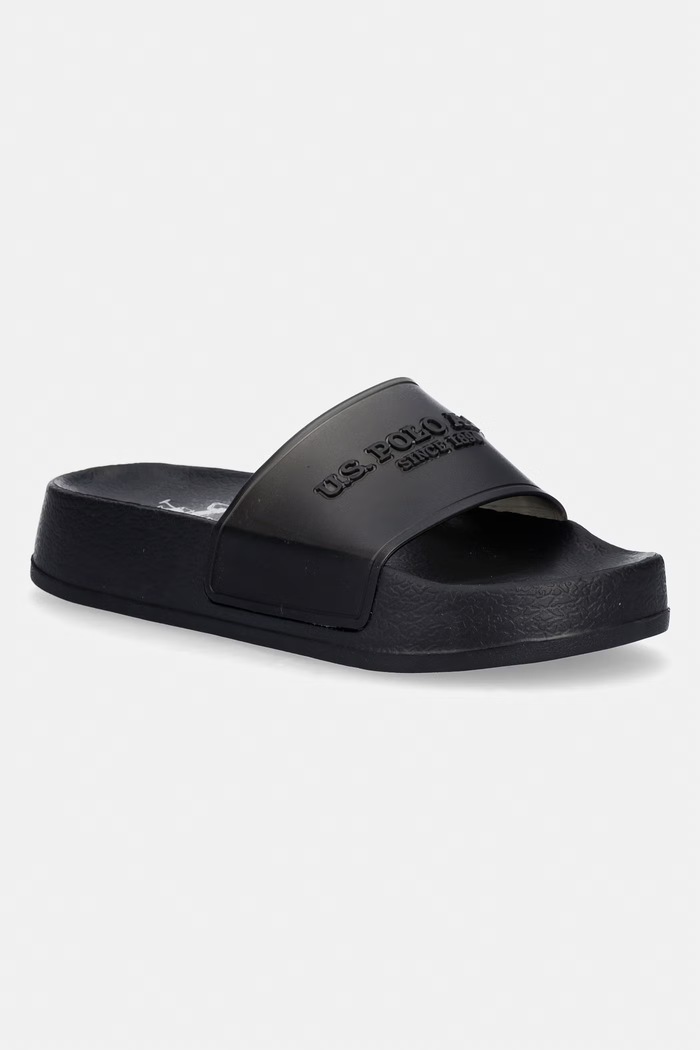 U.S. Polo Assn. natikače s platformom za žene AMAMI009C crna AMAMI009W.6G4