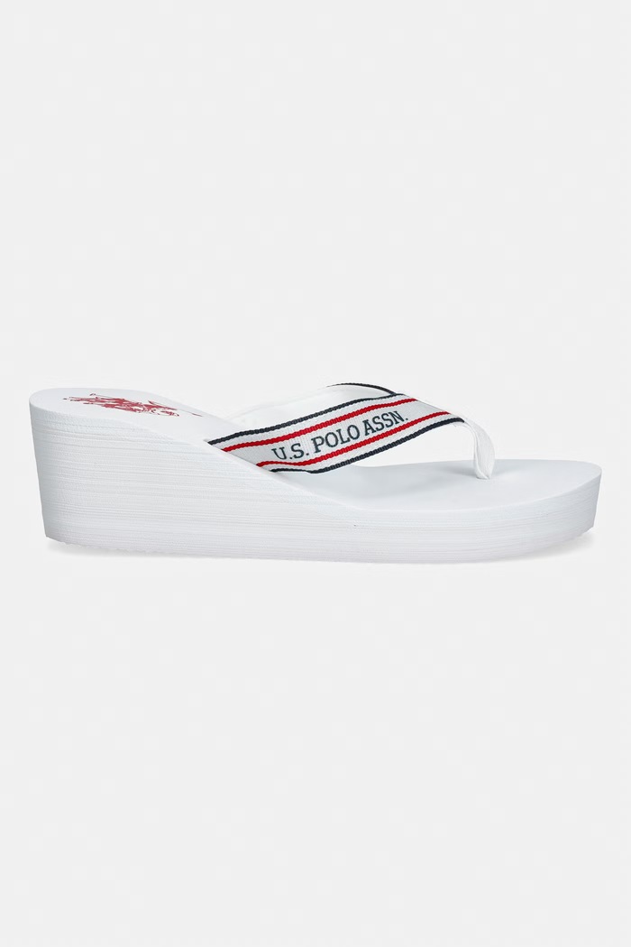 U.S. Polo Assn. șlapi pentru femei CHANY006B CHANY006W.6T3 alb SS26