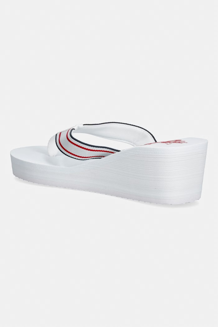 Încălțăminte U.S. Polo Assn. șlapi pentru femei CHANY006B CHANY006W.6T3 alb