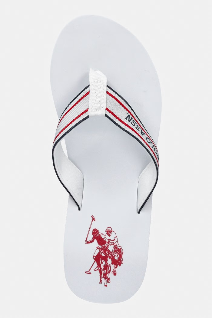 U.S. Polo Assn. șlapi pentru femei CHANY006B alb CHANY006W.6T3