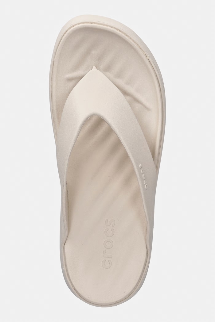 Crocs Getaway Platform Flip japonki damskie beżowy 209410.160