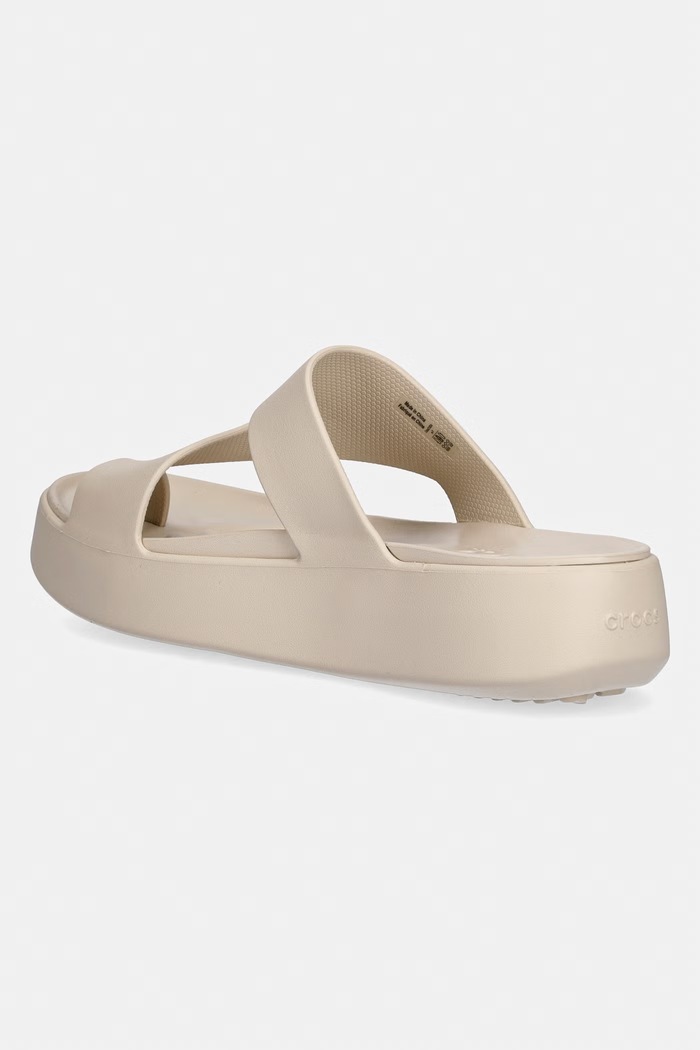 Boty Žabky Crocs Getaway Platform Toe Loop 210834.0LH béžová