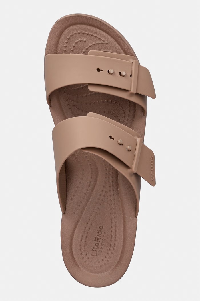 Dámske šľapky Crocs Brooklyn Buckle Low Low hnedá 211215.2Q9