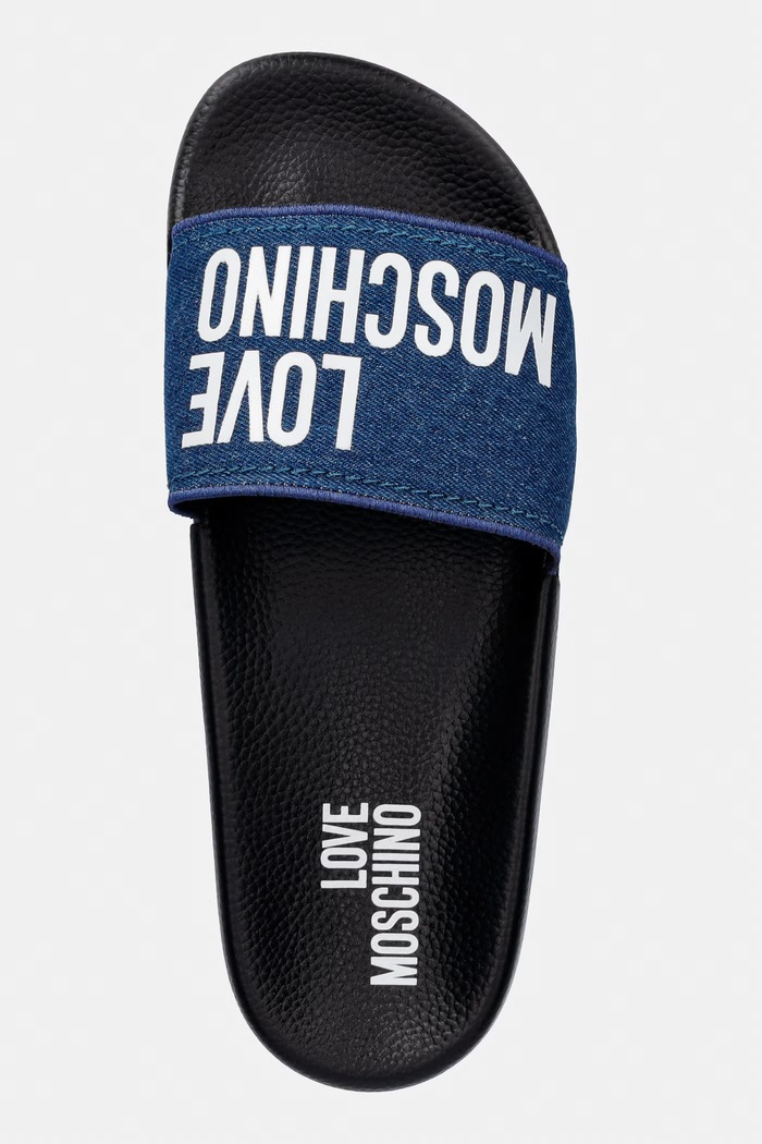 Love Moschino papuci albastru JA28192G1OI19700