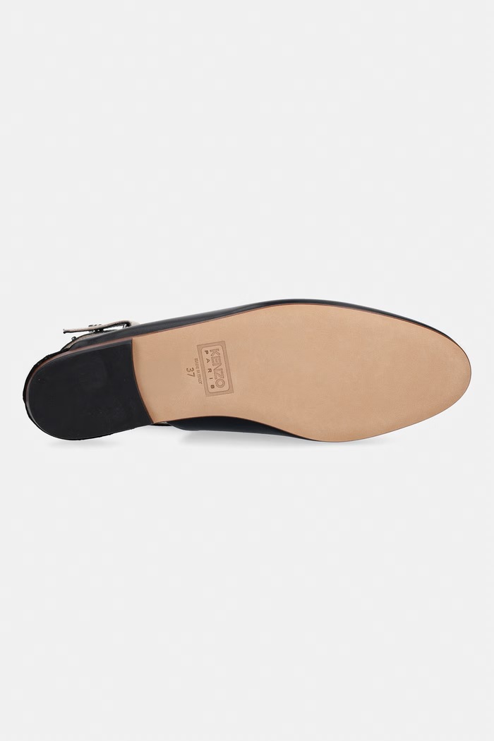 Kenzo Mule μπαλαρίνες δερμάτινες FF62MU190L50 μαύρο