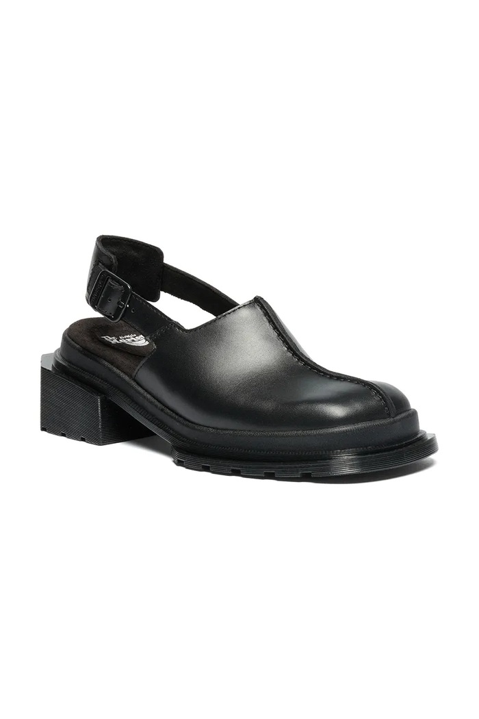 Dr. Martens klapki mules damskie skórzane Maybole Mule DM42155001 czarny SS26