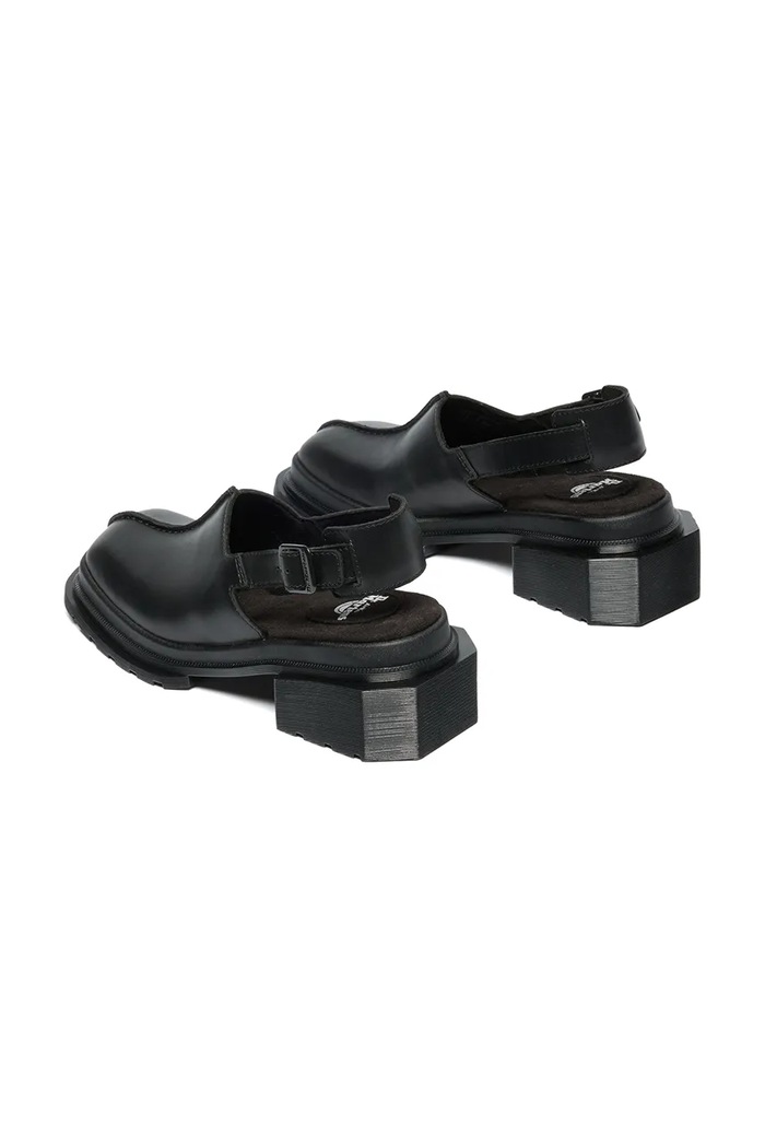 Dr. Martens klapki mules damskie skórzane Maybole Mule czarny DM42155001