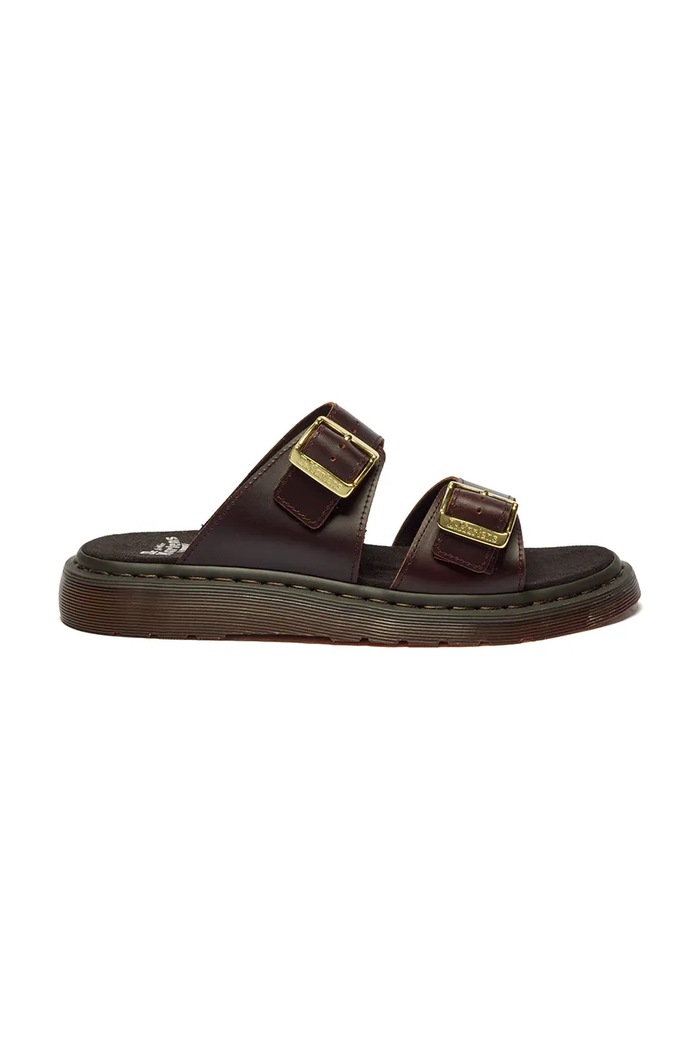 Dr. Martens klapki damskie skórzane Josef brązowy DM42509200