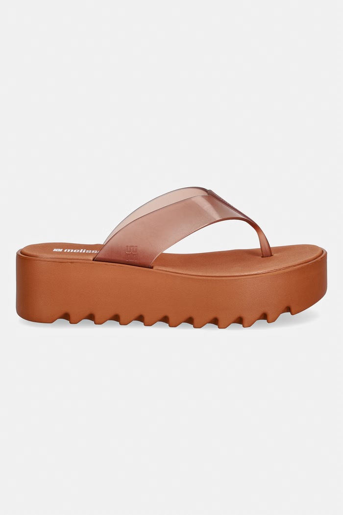 Melissa джапанки дамски THONG PLATFORM AD M.38095.BV721 кафяв SS26
